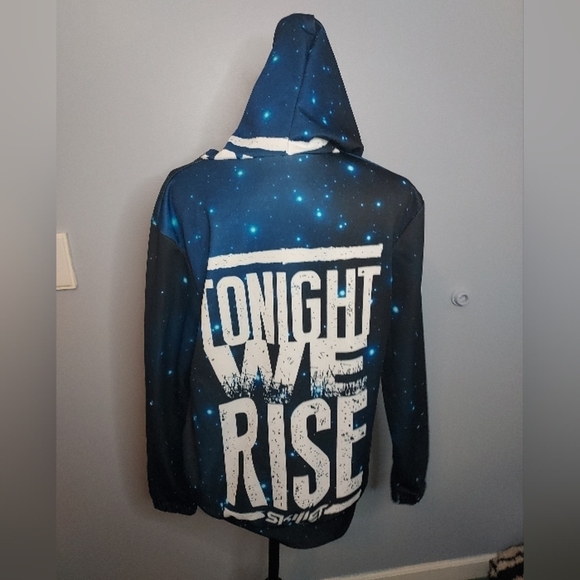Tonight We Rise Skillet Size Small Hoodie (Galaxy) Men's - Picture 6 of 8